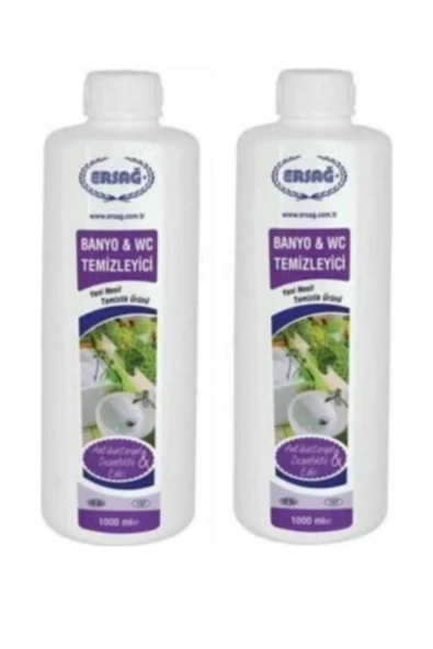 Ersağ 2'li Dezenfekte Edici Konsantre Banyo Wc Temizleyici 1000 Ml. - 1