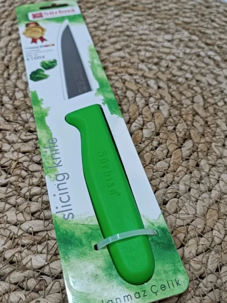 Sürmene 61004 Mutfak Bıçağı (9,50 Cm) Yeşil - Resim 6