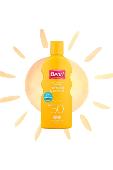 Benri Ferahlık & Koruma Güneş Sütü 50SPF 150 ml - 1