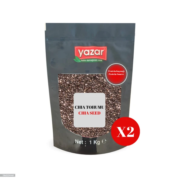 Yazar Chia Tohumu 1 Kg x 2 Pak - 1