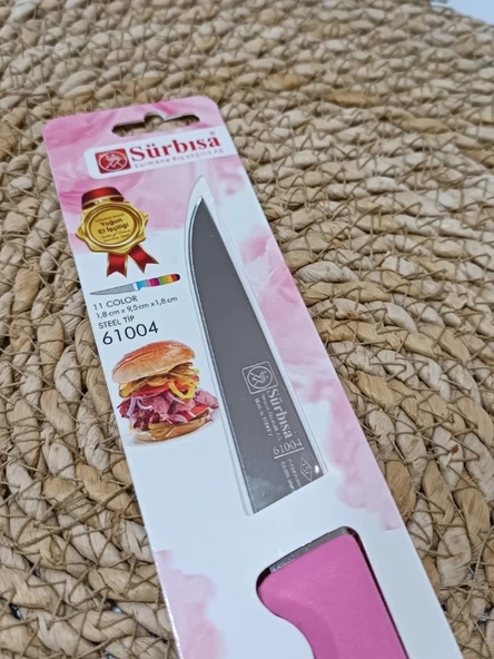 Sürmene 61004 Mutfak Bıçağı (9,50 Cm) Pembe - 5
