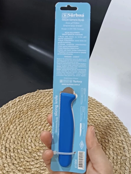 Sürmene 61004 Mutfak Bıçağı (9,50 Cm) Koyu Mavi - 4
