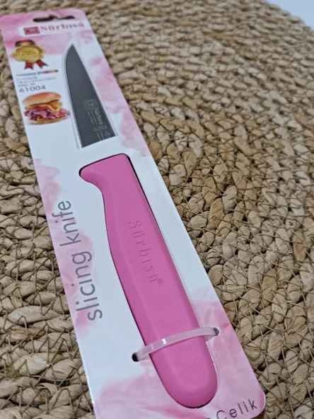 Sürmene 61004 Mutfak Bıçağı (9,50 Cm) Pembe - 6
