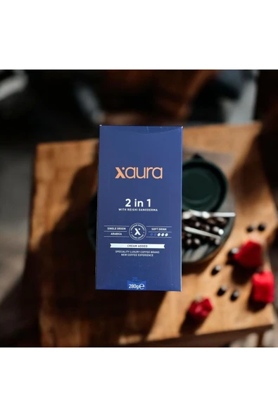 xaura 2 in 1 Coffee – Reishi Ganoderma Özlü | 20'li | 280g - Resim 4