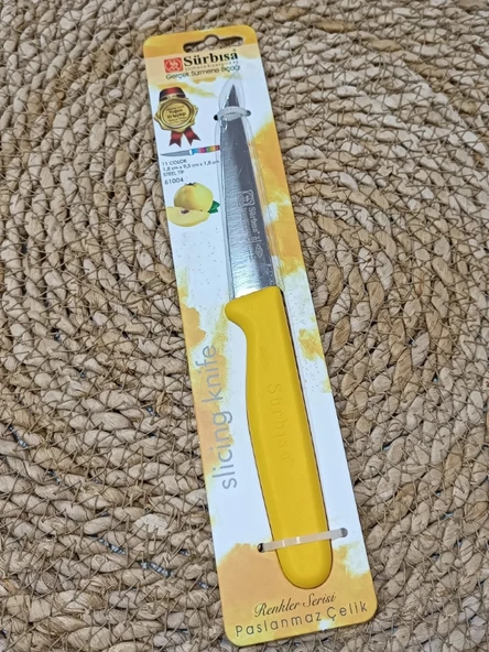 Sürmene 61004 Mutfak Bıçağı (9,50 Cm) Sarı - 8