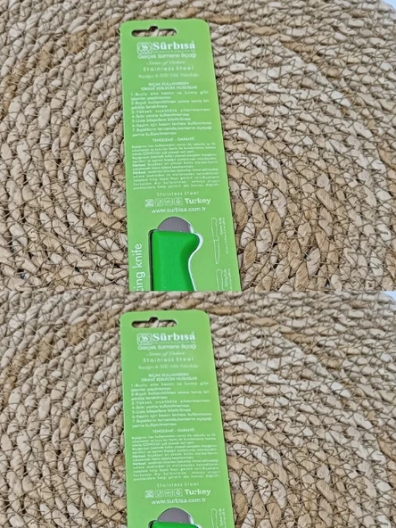 Sürmene 61004 Mutfak Bıçağı (9,50 Cm) Yeşil - Resim 9