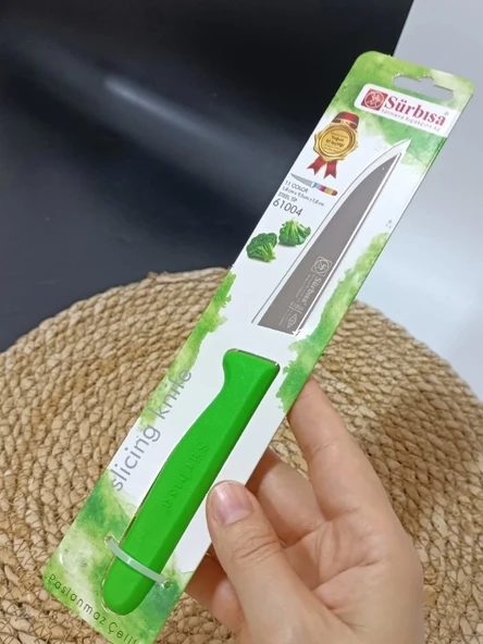 Sürmene 61004 Mutfak Bıçağı (9,50 Cm) Yeşil - Resim 3