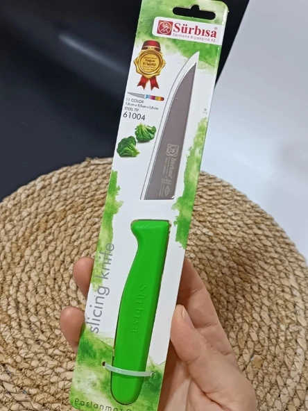 Sürmene 61004 Mutfak Bıçağı (9,50 Cm) Yeşil - Resim 5
