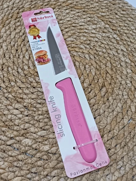 Sürmene 61004 Mutfak Bıçağı (9,50 Cm) Pembe - 8