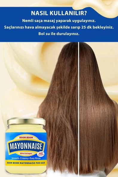 PROCSIN Mayonez Kolajen Içeren Besleyici Saç Maskesi 190 ml - 7