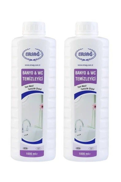 Ersağ Banyo Wc Temizleyici 1000 ml 2 Adet - 1