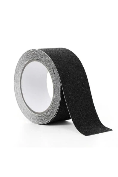 Merdiven Zemin Kaydırmaz Güçlü Bant Yapışkanlı Kaymaz Bant Siyah 25 Mm X 5 Metre - Resim 5