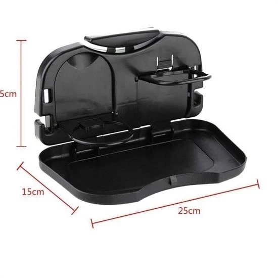 Araç Katlanır Tepsi Koltuk Arkası Katlanır Seyahat İçin Siyah Renk - Resim 5