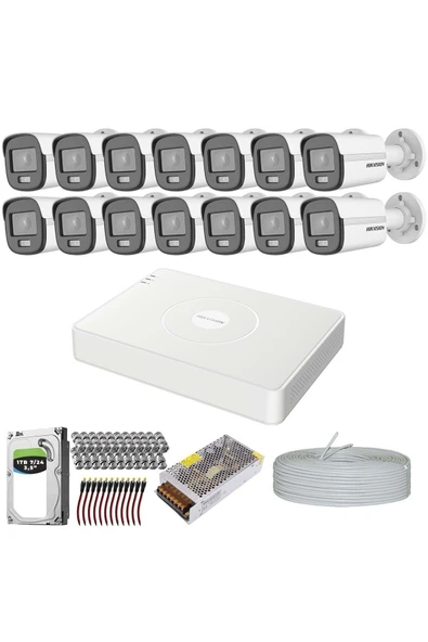 Colorvu Gece-karanlıkta 7/24 Renkli 14 Kameralı Set 1tb 7/24 Hdd - 5