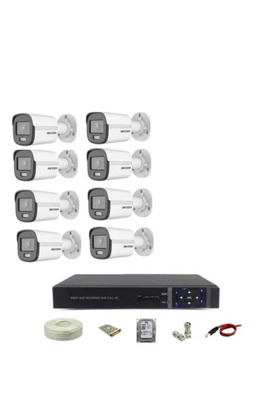 8 Kameralı ColorVu Kamera Sistemi