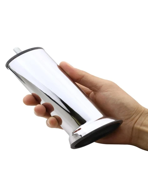 Mobilya Kanepe Baza Koltuk Çekyat Yükseltme Ayağı Kalın Diş M10 Krom Metal 10 Cm 4 Adet - Resim 4