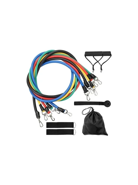 Direnç Lastiği ve Direnç Bant Seti 16 Parça AA176+C32 - 3