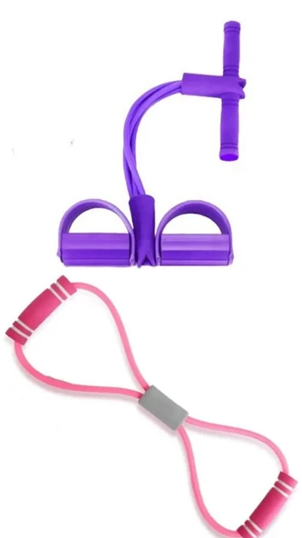 Body Trimmer Tüm Vücut Şekillendirme Fitness + Kelebek Direnç Lastiği Güç Lastiği Egzersiz AA177+A93