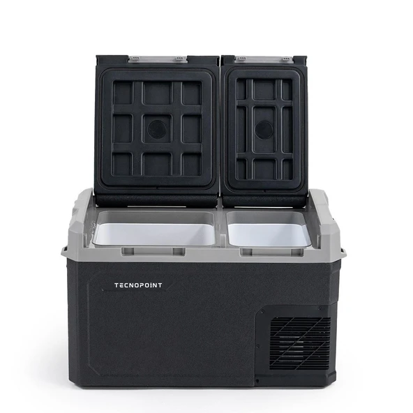 Tecnopoint Çift Kapaklı 40 Litre Taşınabilir Araç Buzdolabı 12V/24V/220V Uyumlu - 7