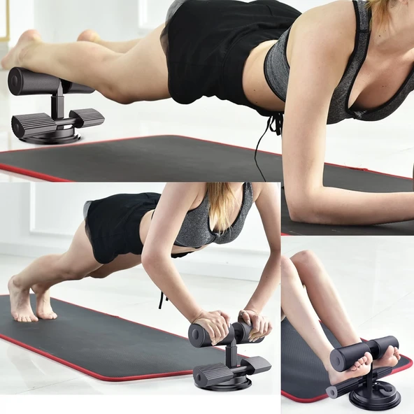 Mekik Çekme Spor Aleti Ayak Destekli Vantuzlu - Resim 3