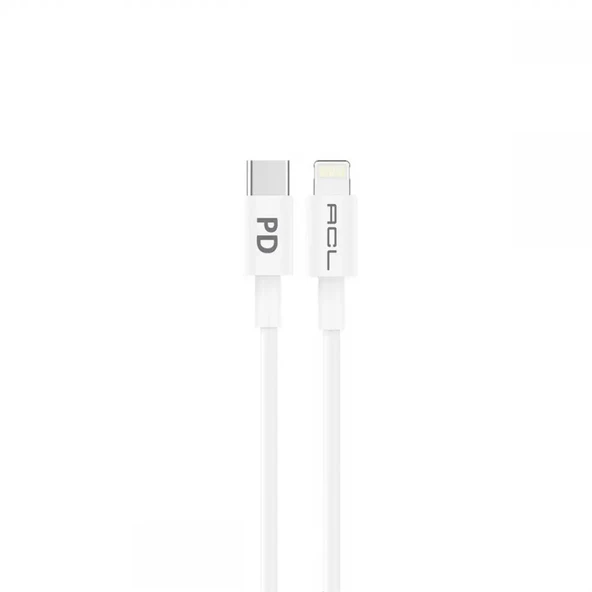 ACL  ACK-52 PD, 27 Watt USB-C to Lightning 1mt Şarj Kablosu  USB Kablo