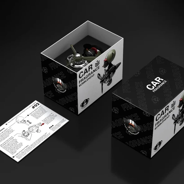 Pervaneli Klima Süsü Oto Koku Klipsi Sallanan Başlı Pilot Gorilla Araba Hava Ferahlatıcı Yeşil - Resim 8