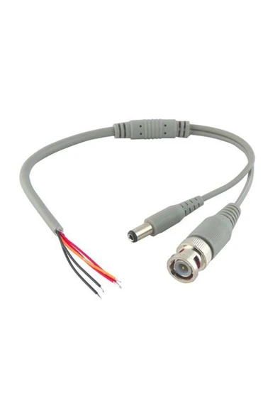 - Hazır Kablolu Bnc Konnektör Dc Power Jak Cctv Y Kablo