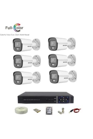 6 Kameralı ColorVu Kamera Sistemi
