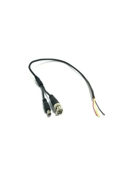 100 Lü A Kalite Hazır Bnc Dc Jack 30cm Kablolu - Güvenlik Kamerası Sistemleri - 4