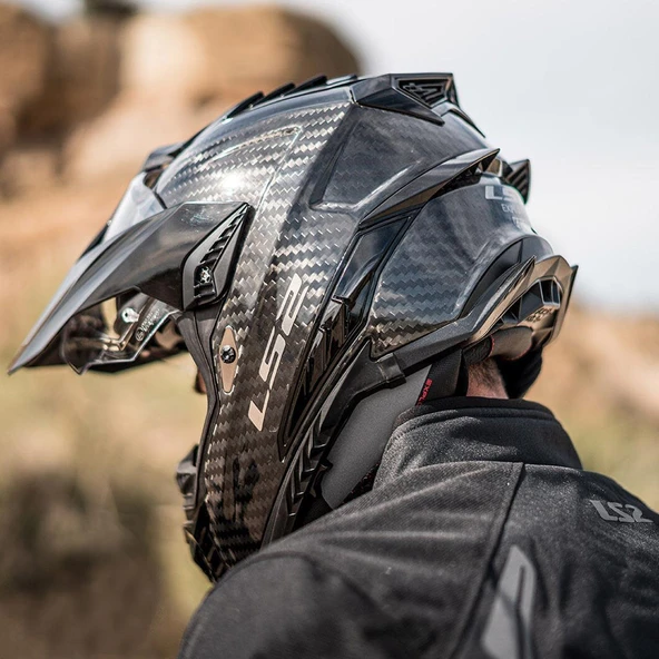 LS2 EXPLORER C KARBON KASK - Resim 5