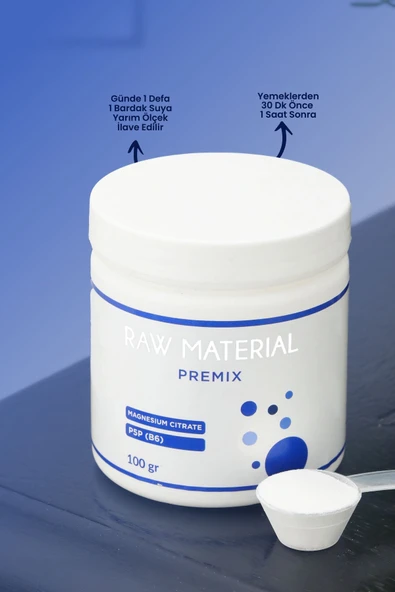 Raw Material Premix Magnezyum Sitrat P5p 100 gr - Resim 3