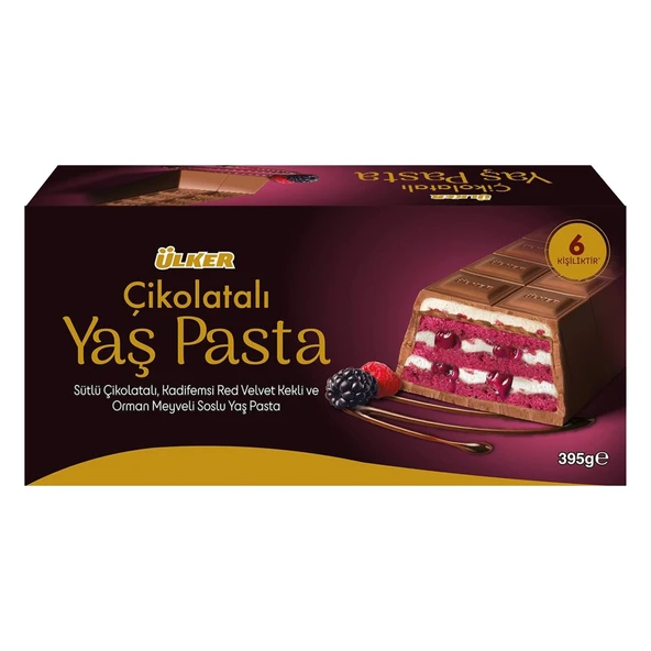 Ülker Çikolatalı Orman Meyveli Soslu Yaş Pasta 395 Gr x 6 Adet - 2