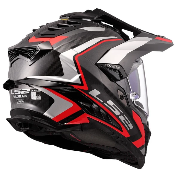 LS2 EXPLORER C KARBON FRONTIER II KIRMIZI KASK - 3