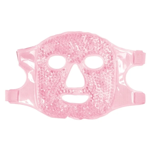 Terapi Jel Yüz Maskesi Soğuk Ve Sıcak Boncuklu Ayarlanabilir Maske (pembe) - 7