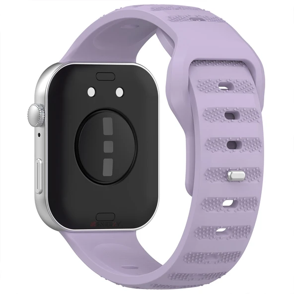 Huawei Watch Fit 3 Uyumlu Nomad Tasarım A+ Kalite Soft Silikon Kordon  Lila - Resim 2