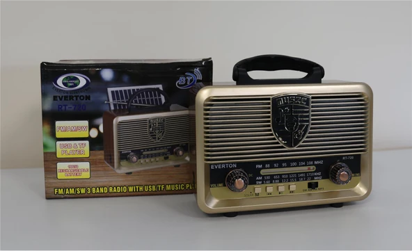 Everton RT-720 Bluetooth-USB-SD-FM Nostaljik Radyo - 1