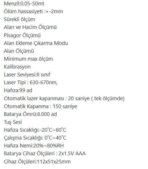 Wonder Lazer Metre 50MT - 3