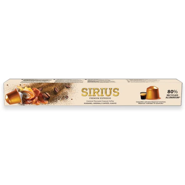 Sirius Premium Karamel Aromalı Kapsül Kahve (Nespresso Uyumlu) - 10 Adet - 2