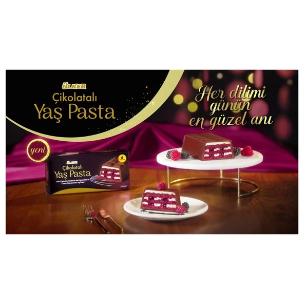 Ülker Çikolatalı Orman Meyveli Soslu Yaş Pasta 395 Gr x 6 Adet - 4