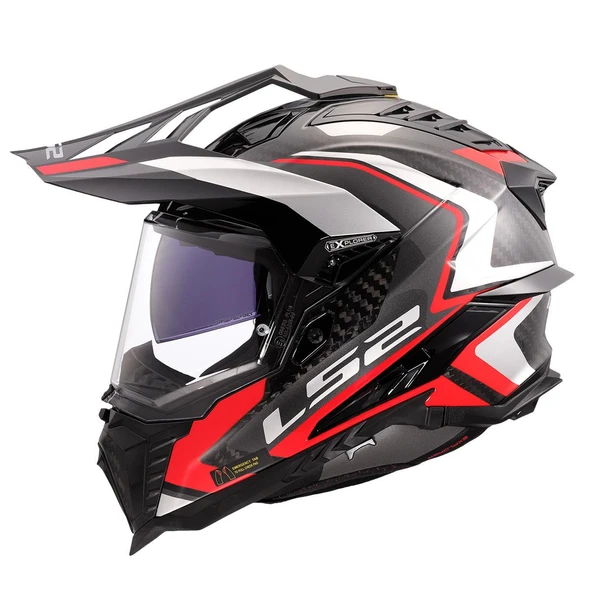 LS2 EXPLORER C KARBON FRONTIER II KIRMIZI KASK - 2