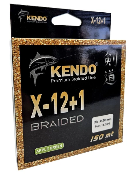 Kendo X-12+1 Braided 150m Apple Green Örgü İp - 10