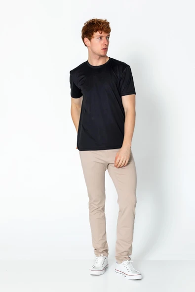 Erkek Fit Naylon Bisiklet Yaka Seyahatlik Kırışmaz T-Shirt - 2