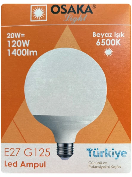 (2 Adet) 20W (120W) 6500K (Beyaz Işık) E27 Duylu (Kalın Duy) Glop Led Ampul - 2