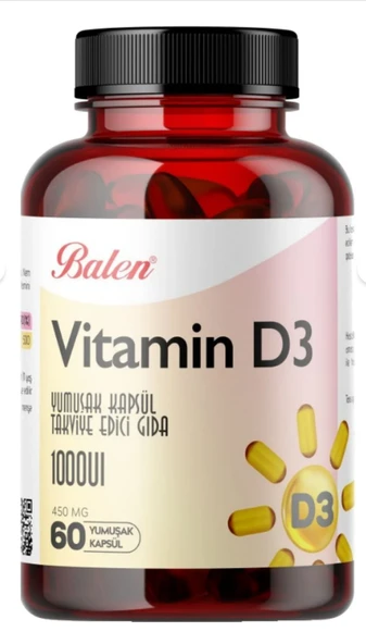 Balen Vitamin D3 Takviye Edici Kapsül 450 Mg 60 Kapsül - 2
