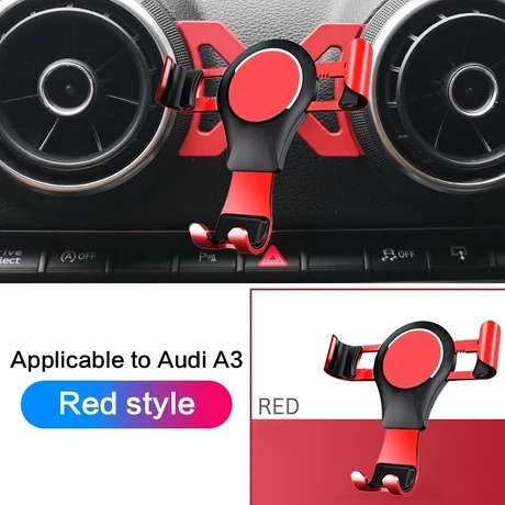 SZYKD Audi A3 / S3 Araç Cep Telefonu Braketi Kırmızı - 3