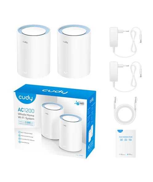 CUDY AC1200 WiFi x2 Mesh Solution - 6