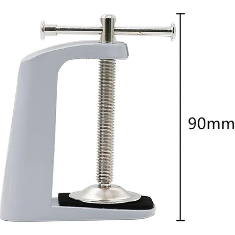 Dolity 2 Adet Ayarlanabilir Kol Kelepçe Masa Lambası Klip Döner Kilit Tutucu Metal Stand - 4
