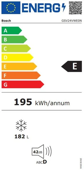 Bosch GSV24VWE0N 182 L Solo Derin Dondurucu - 5