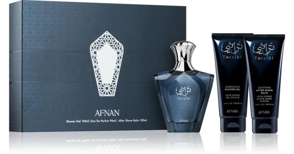Afnan Turathi  Blue 90 ml Erkek Parfüm Seti - 1