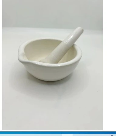 Porselen Havan Takımı 160 mm . XL Boy Eczane ve Laboratuvar Tipi Karıştırma ve Ezme Seti